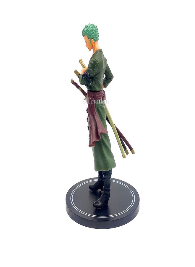 Trunkin One Piece Roronoa Zoro Action Figure with Stand PVC Anime Figurine Collectible Model Toy - 17 Cms - Image 3
